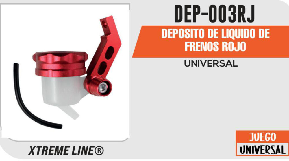 DEPOSITO DE LIQUIDO DE FRENOS ROJO