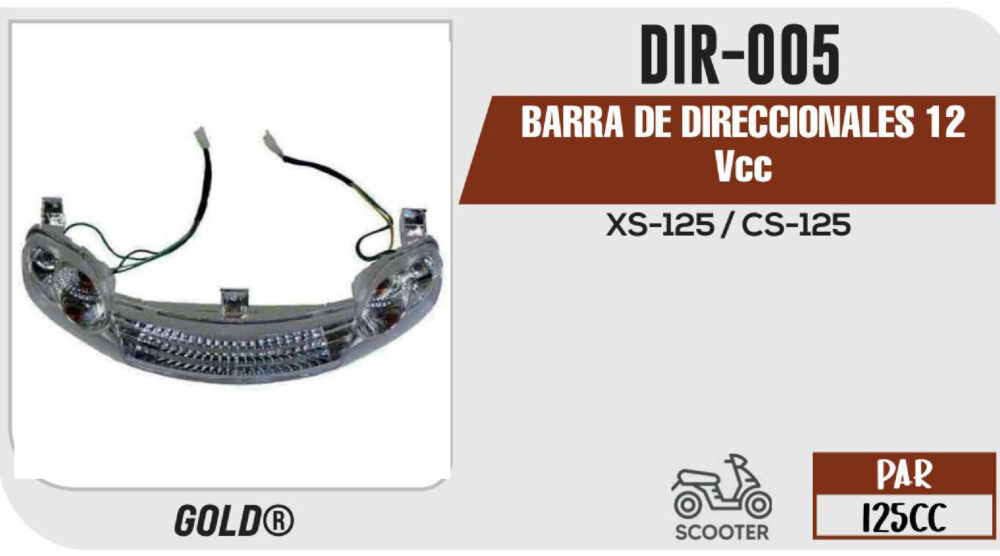 BARRA DE DIRECCIONALES 12Vcc