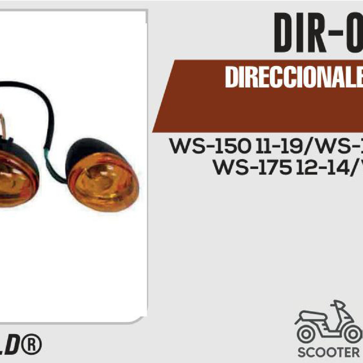DIRECCIONALES AMBAR 12Vcc