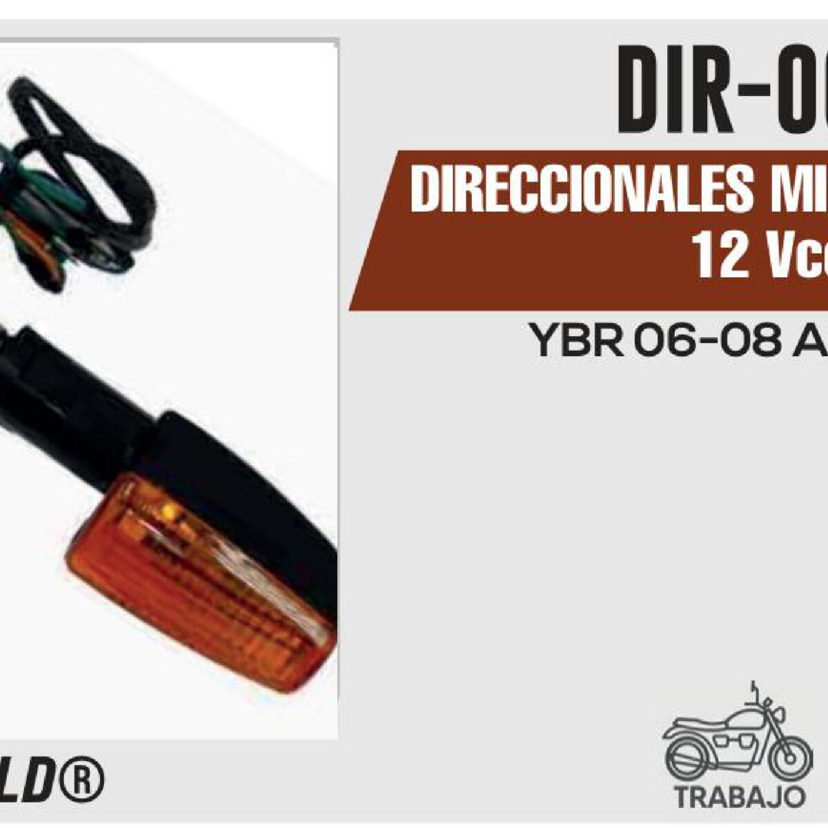 DIRECCIONALES MICA AMARILLA 12Vcc