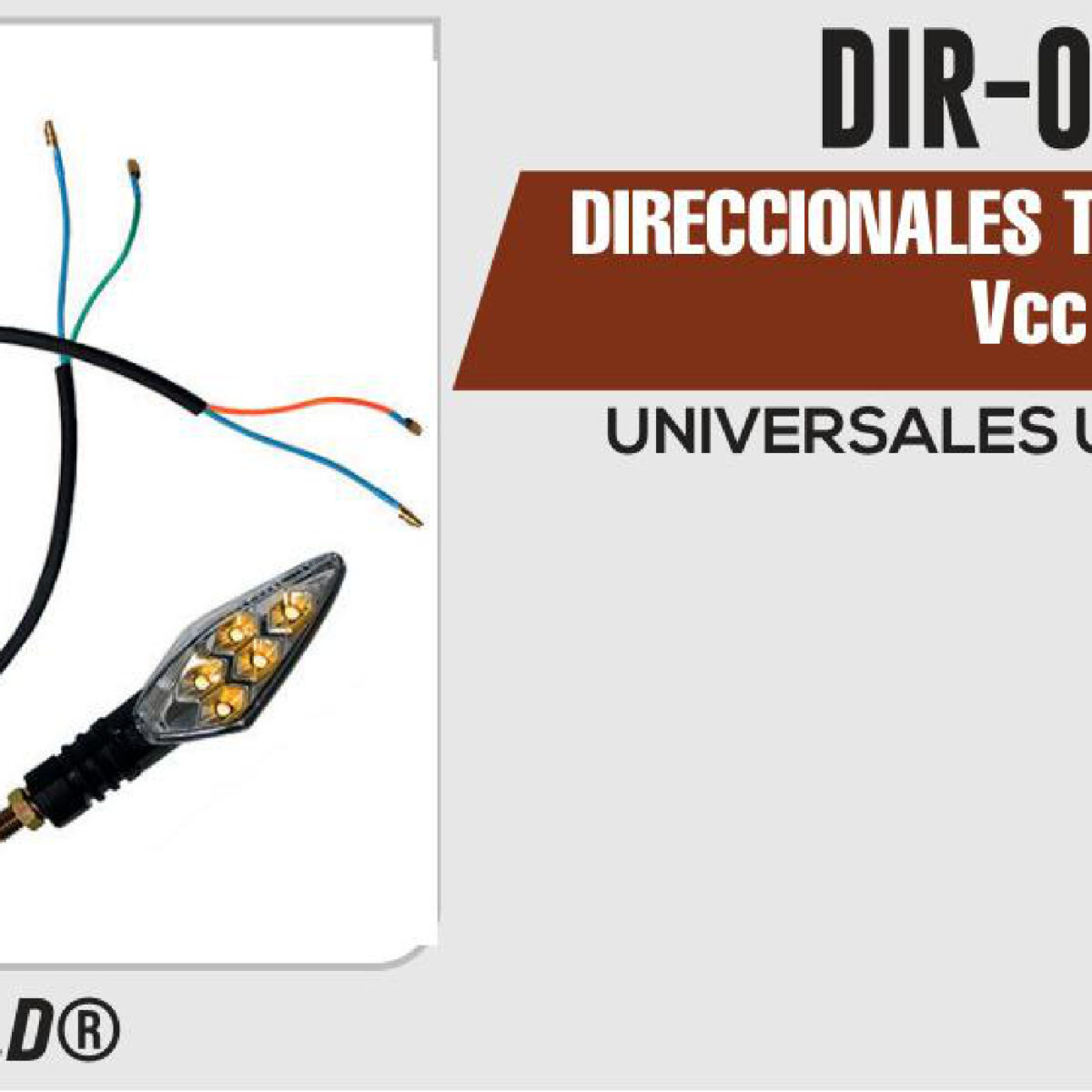 DIRECCIONALES TRASERAS 12Vcc