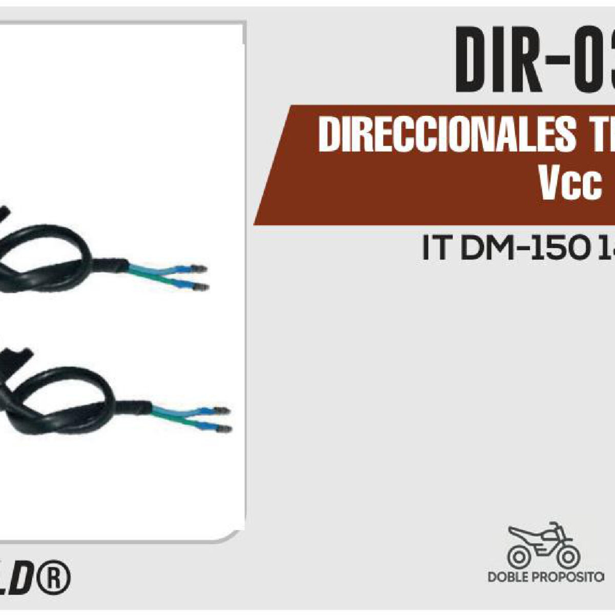 DIRECCIONALES TRASERAS 12Vcc