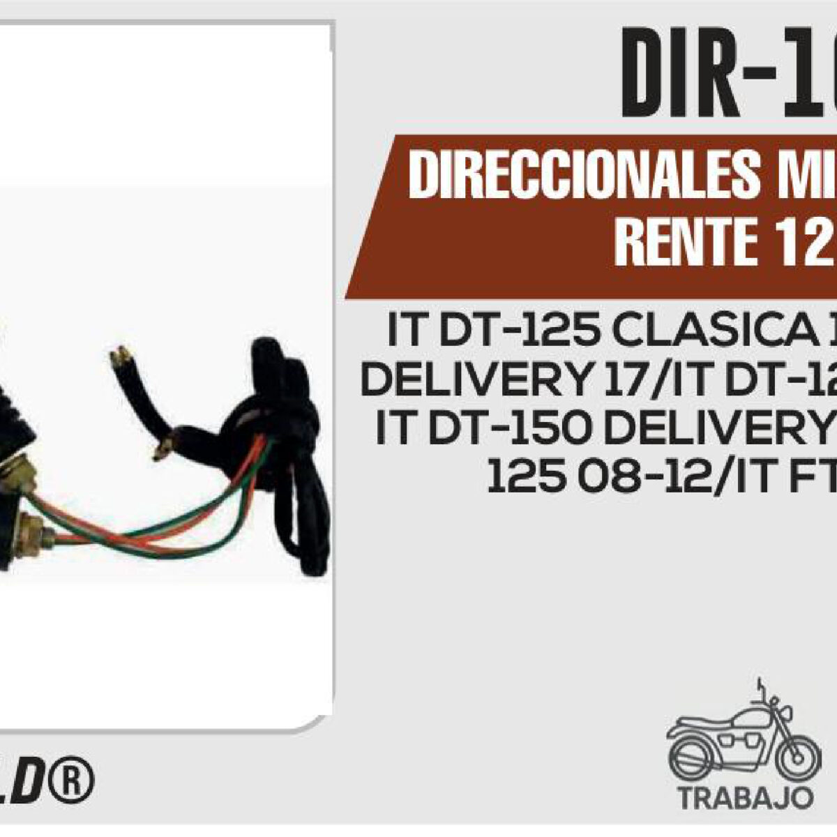 DIRECCIONALES MICA TRANSPARENTE 12Vcc