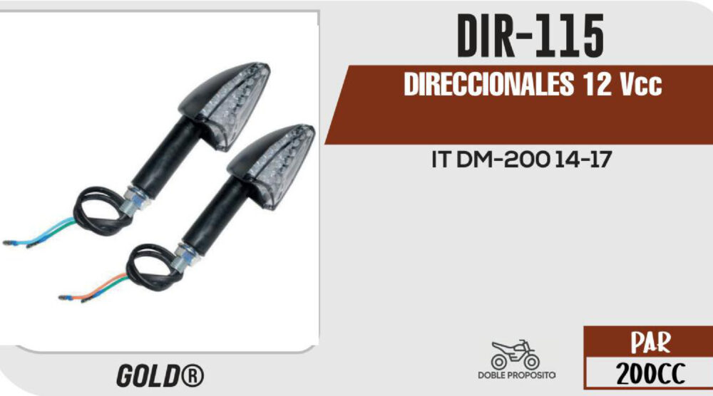 DIRECCIONALES 12Vcc