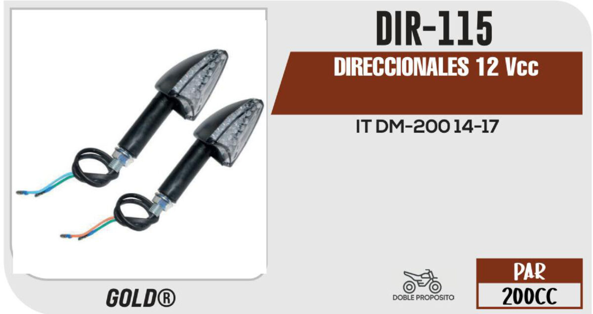 DIRECCIONALES 12Vcc