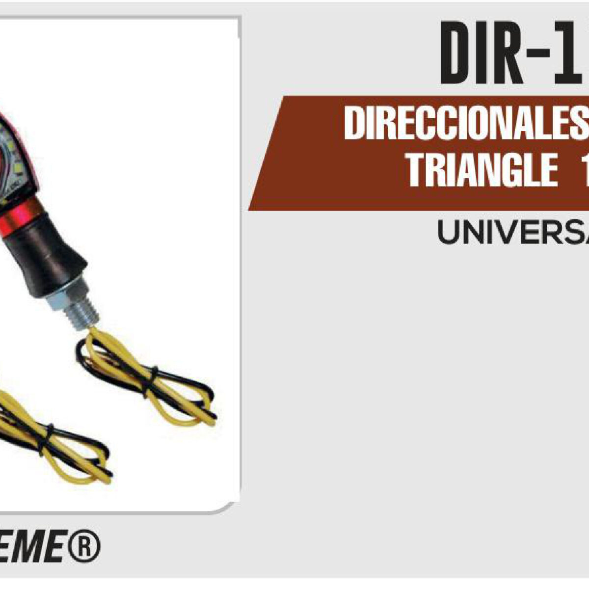 DIRECCIONALES LED ROJO TRIANGLE 12Vcc