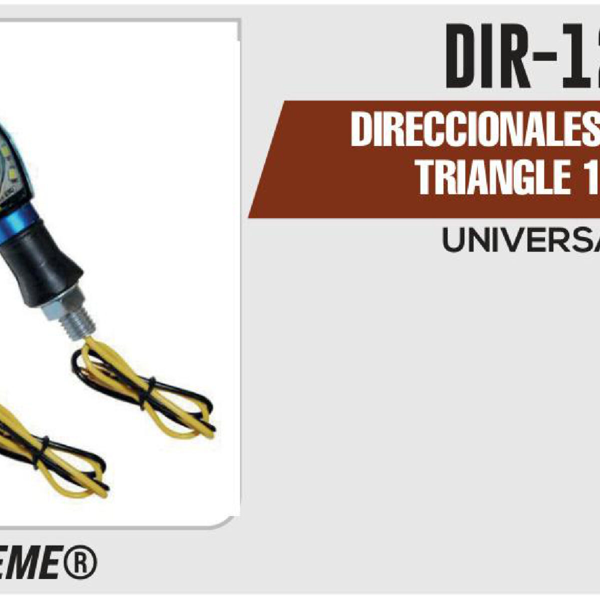 DIRECCIONALES LED AZUL TRIANGLE 12Vcc