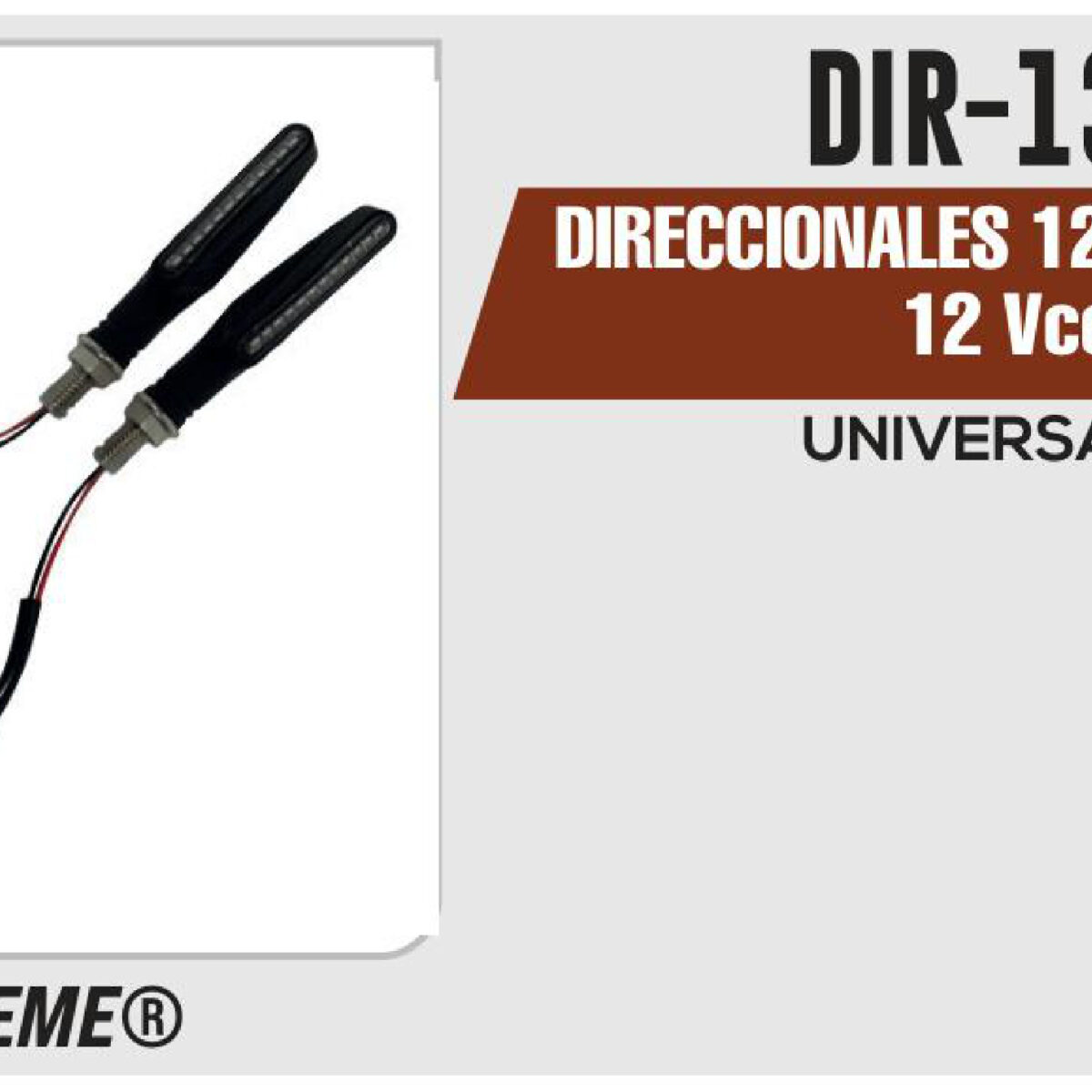 DIRECCIONALES 12 LEDS SPIKE 12Vcc