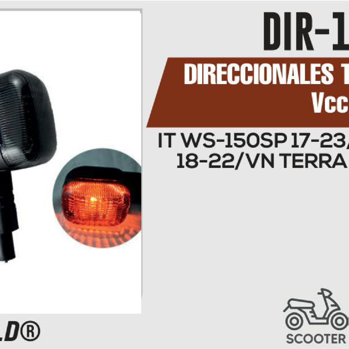 DIRECCIONALES TRASERAS 12Vcc