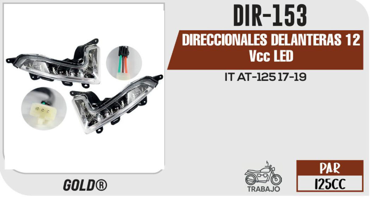DIREECIONALES 12Vcc LED