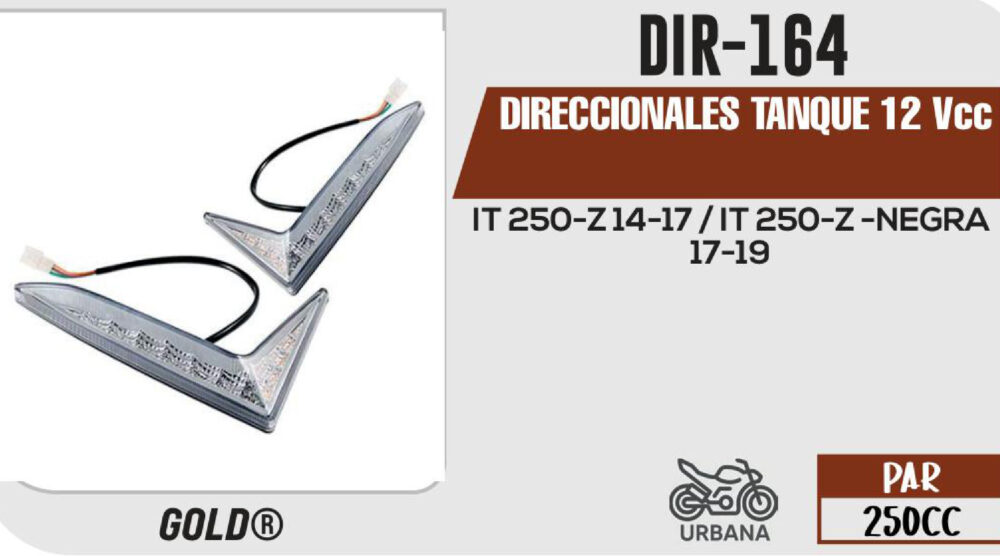 DIRECCIONALES TANQUE 12Vcc