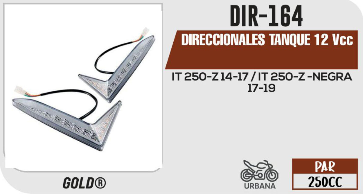 DIRECCIONALES TANQUE 12Vcc