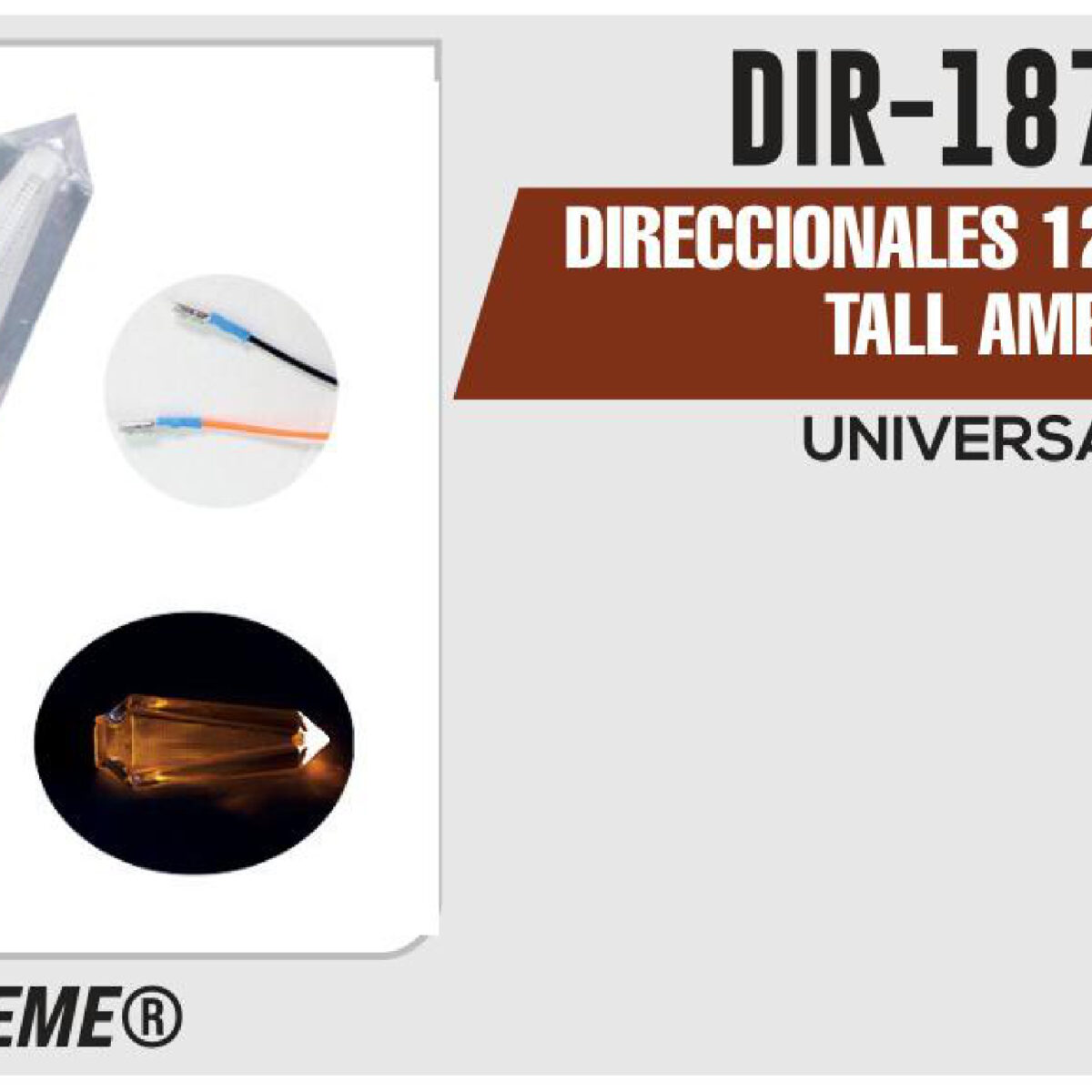 DIRECCIONALES KRYSTALL AMBAR 12Vcc