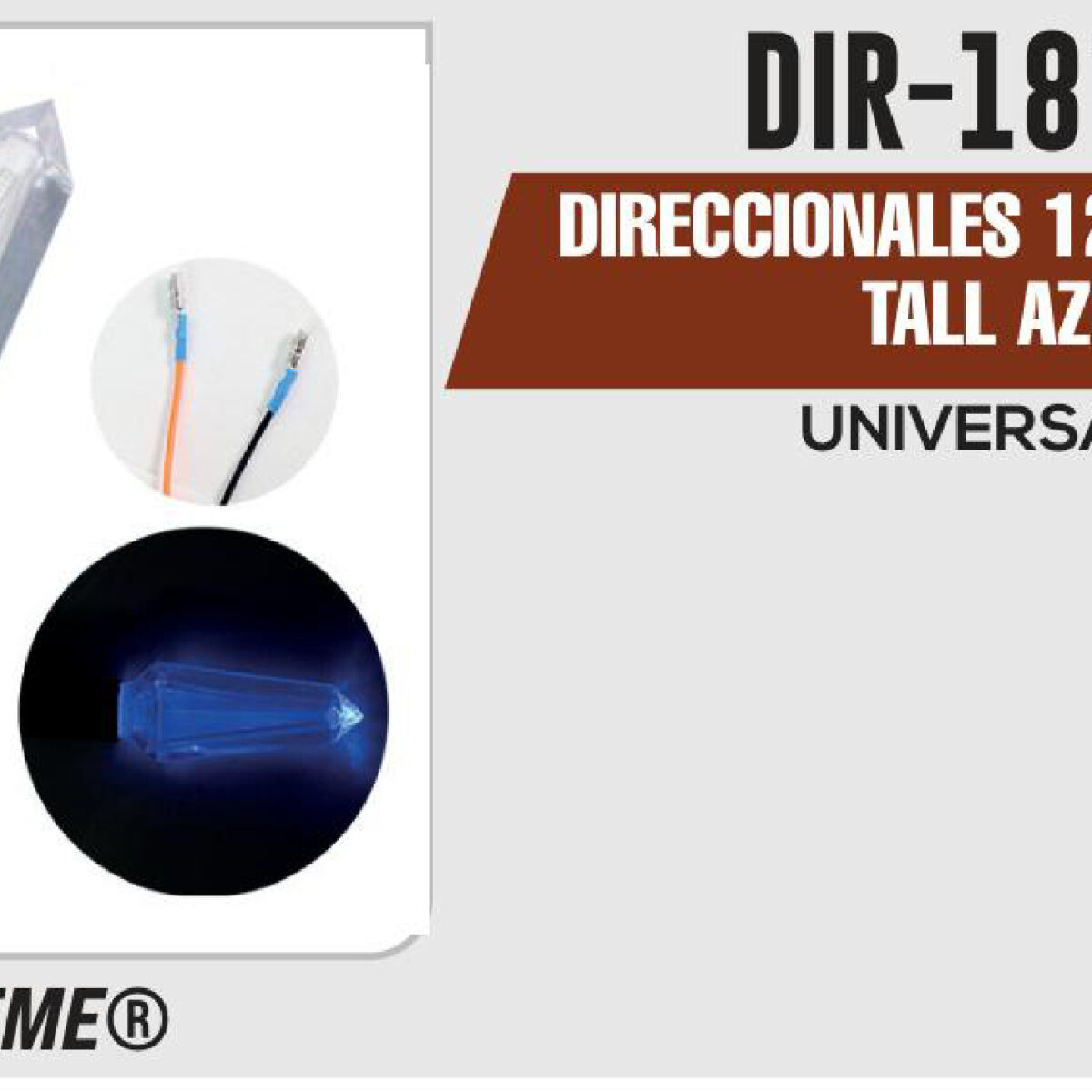 DIRECCIONALES KRYSTALL AZUL 12Vcc