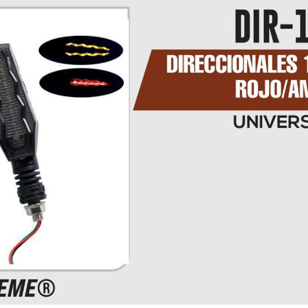 DIRECCIONALES VIPER ROJO/AMBAR 12Vcc
