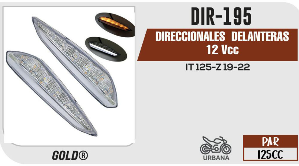 DIRECCIONALES DELANTERAS 12Vcc