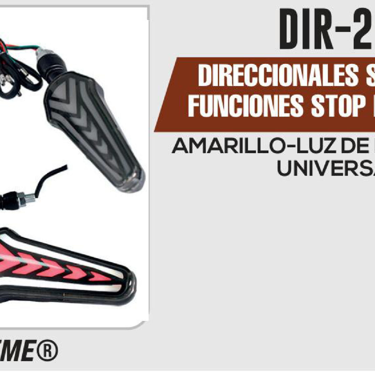 DIRECCIONALES SPRECTUM 3 FUNCIONES STOP ROJO 12Vcc