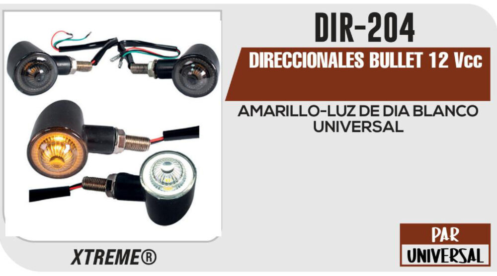 DIRECCIONALES BULLET 12Vcc