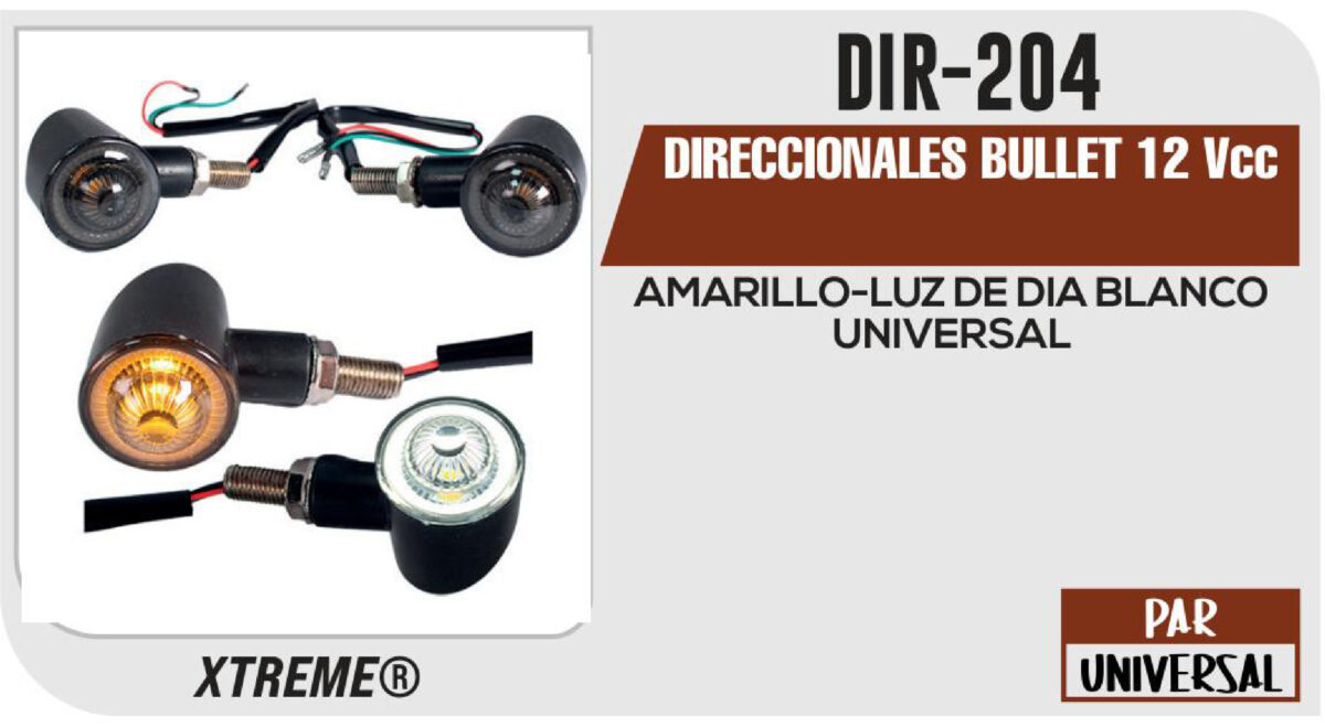 DIRECCIONALES BULLET 12Vcc