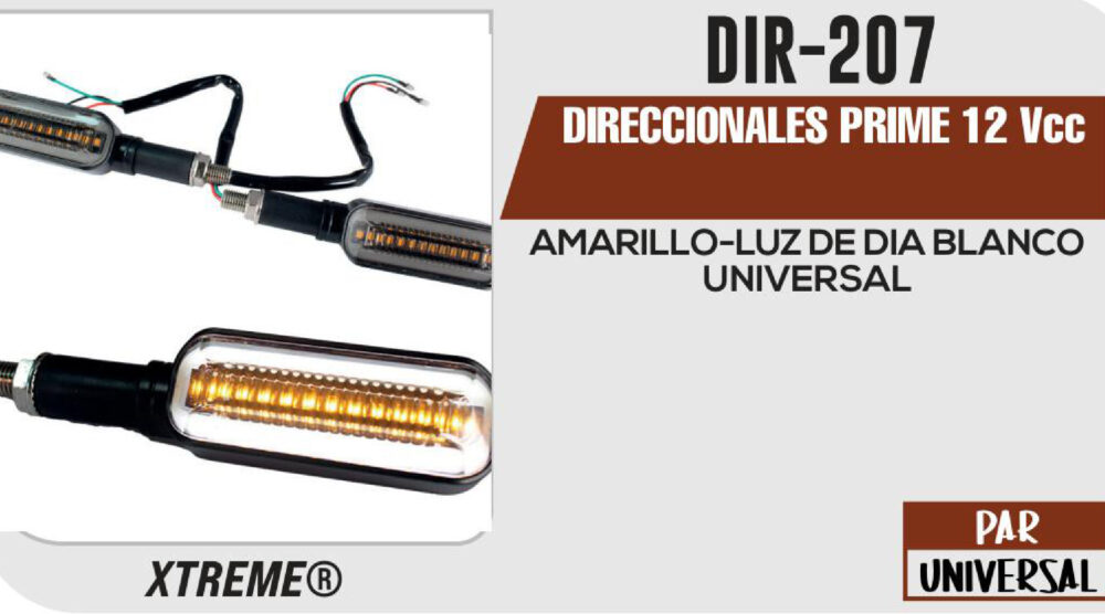 DIRECCIONALES PRIME STOP ROJO 12Vcc