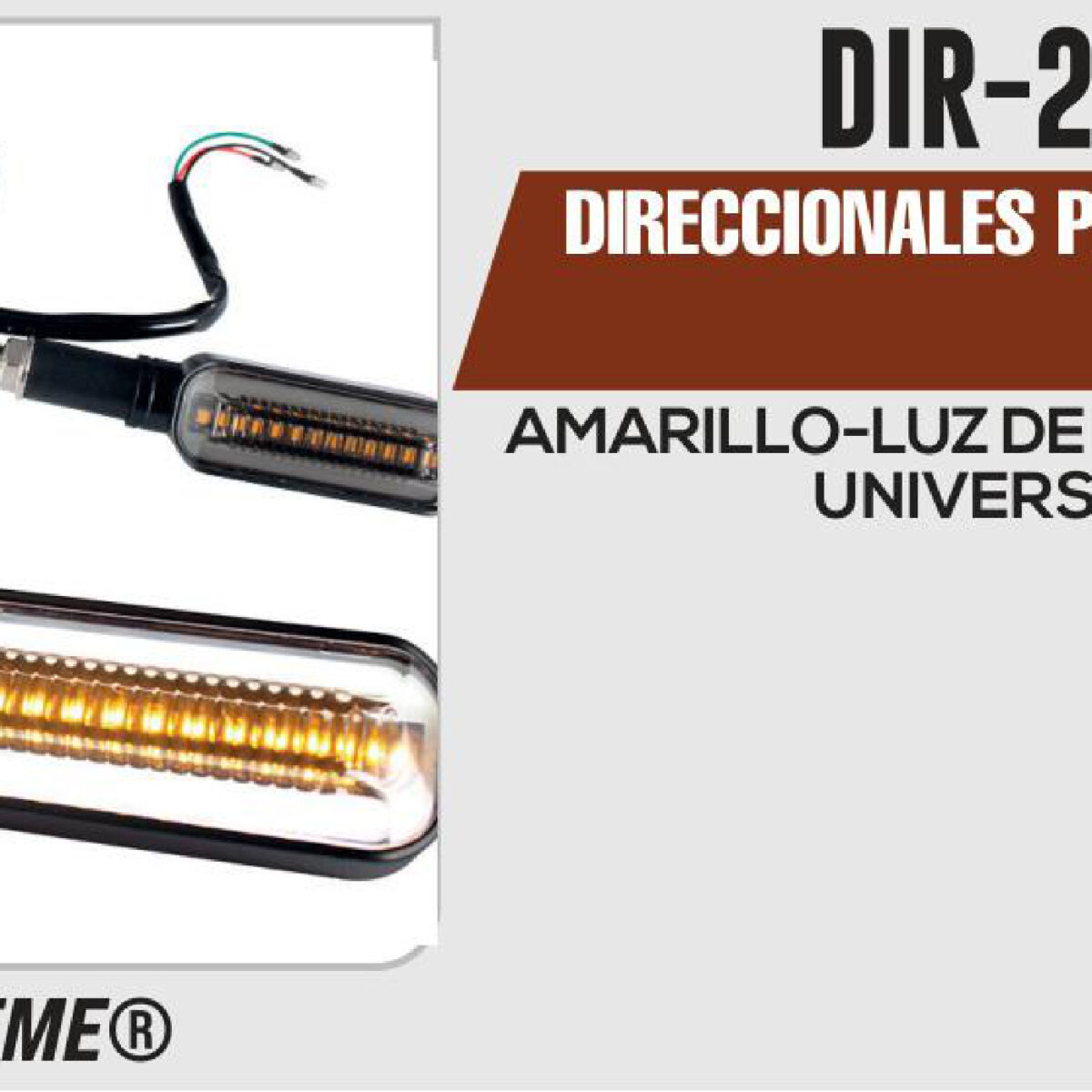 DIRECCIONALES PRIME STOP ROJO 12Vcc