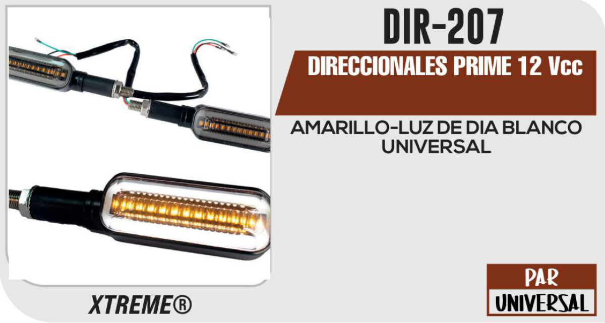 DIRECCIONALES PRIME STOP ROJO 12Vcc
