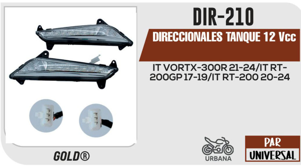 DIRECCIONALES TANQUE 12Vcc