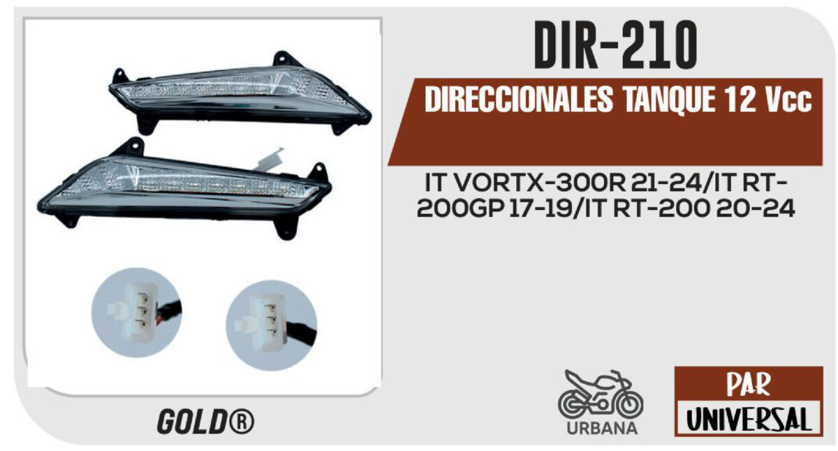 DIRECCIONALES TANQUE 12Vcc