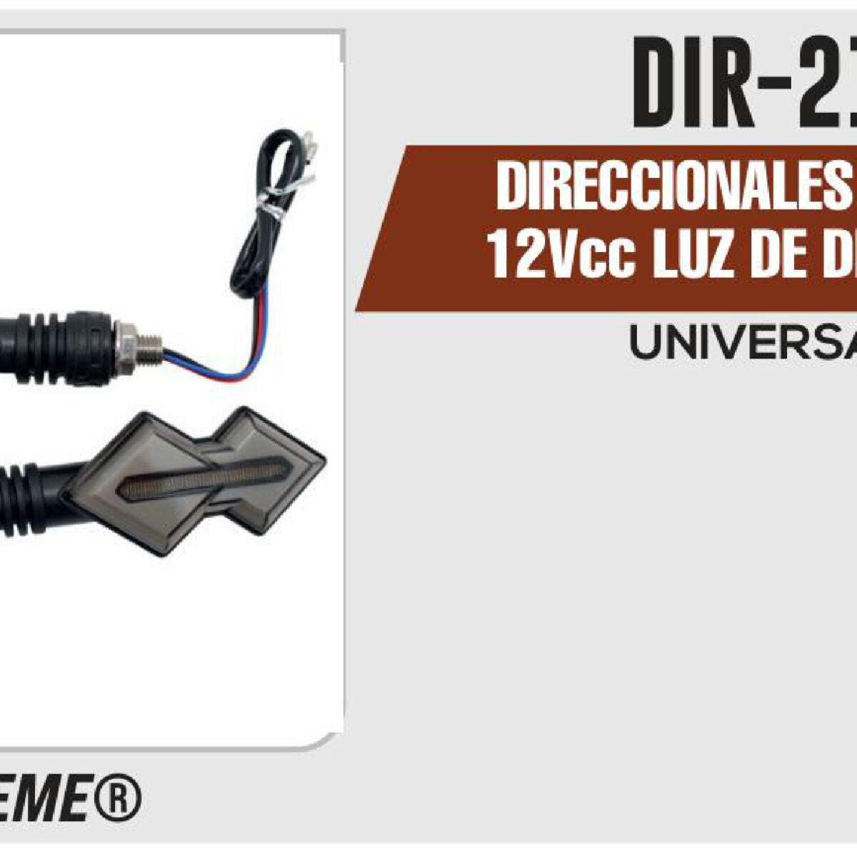DIRECCIONALES DIAMOND 12Vcc LUZ DE DIA BLANCO