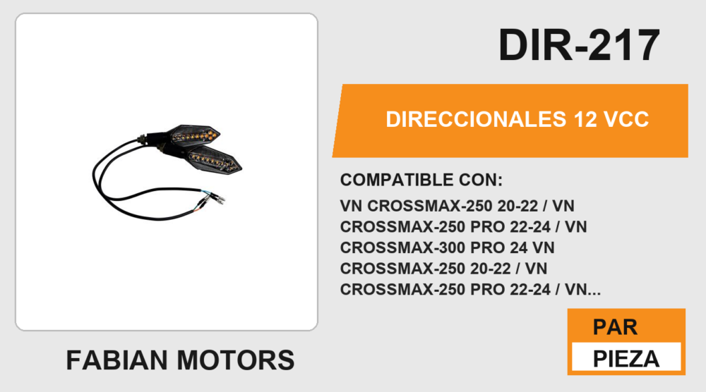 DIRECCIONALES 12Vcc