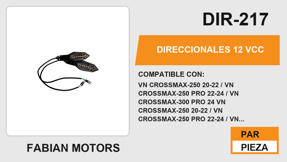 DIRECCIONALES 12Vcc