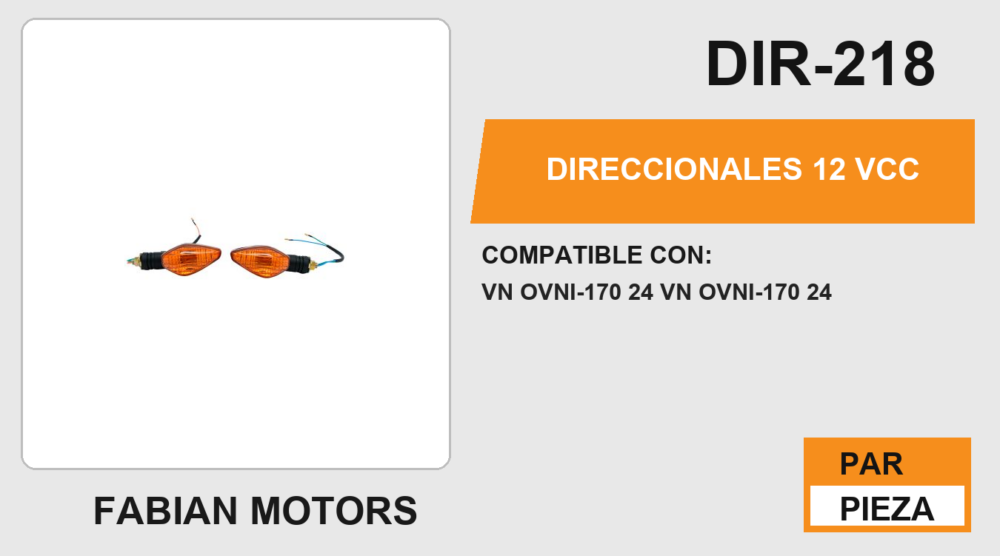 DIRECCIONALES 12Vcc