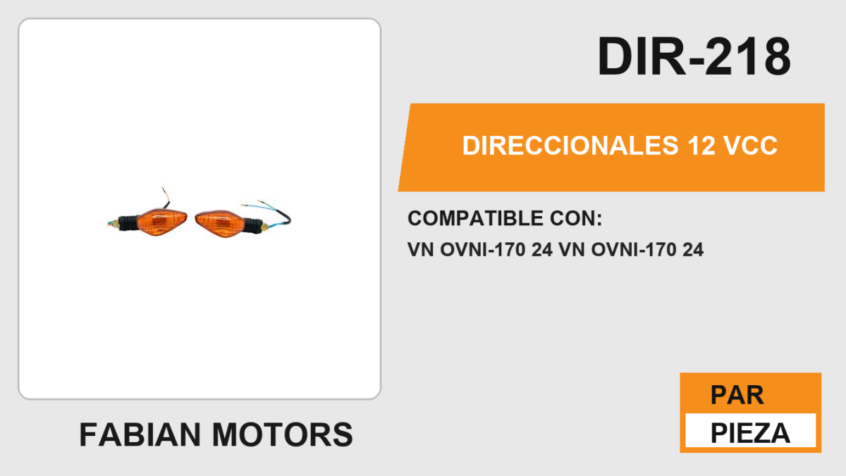 DIRECCIONALES 12Vcc
