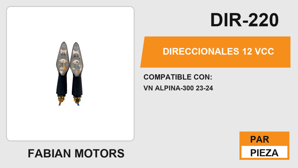 DIRECCIONALES 12Vcc
