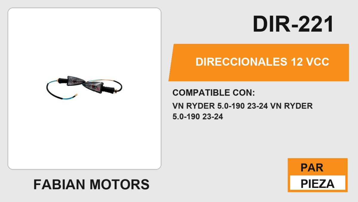 DIRECCIONALES 12Vcc