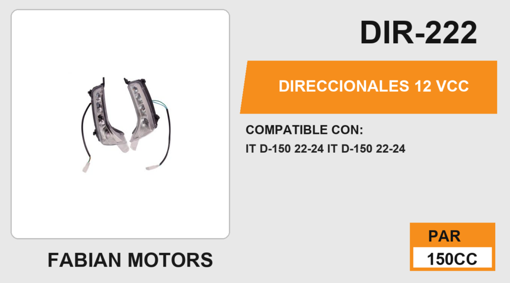 DIRECCIONALES 12Vcc