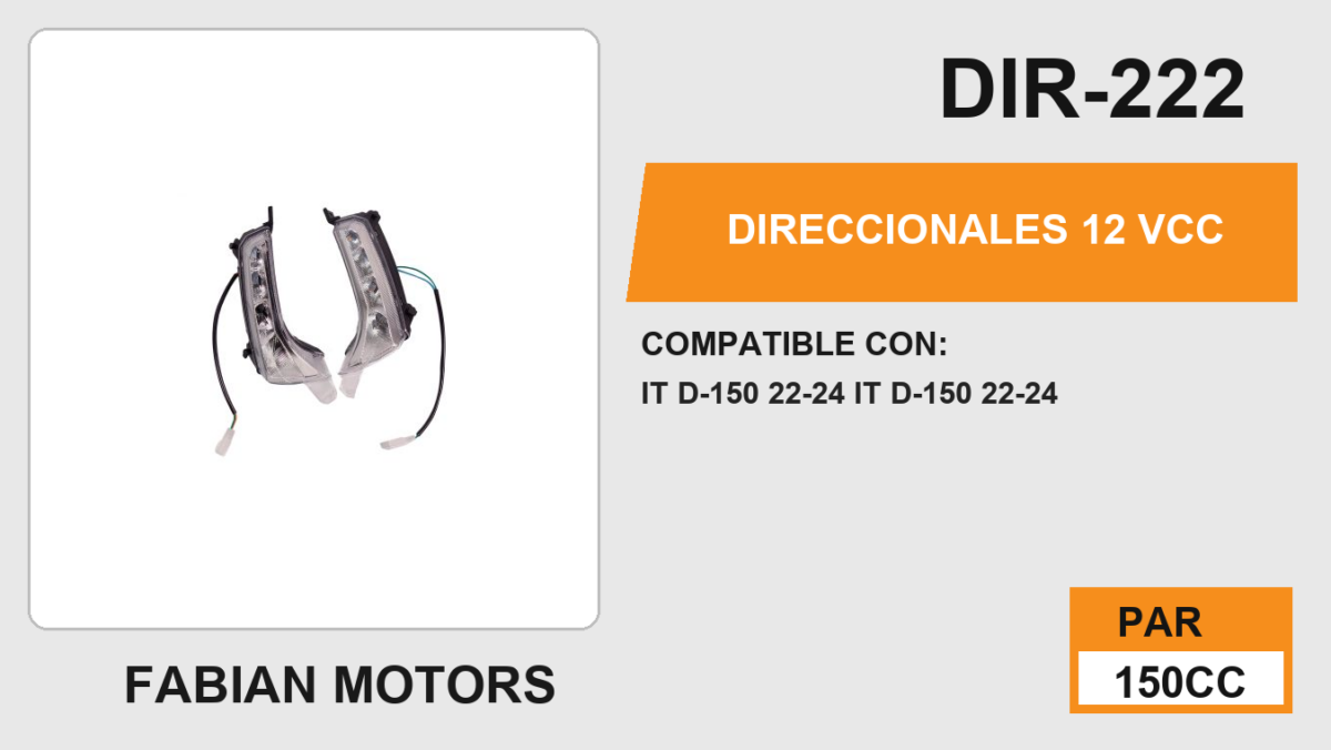 DIRECCIONALES 12Vcc