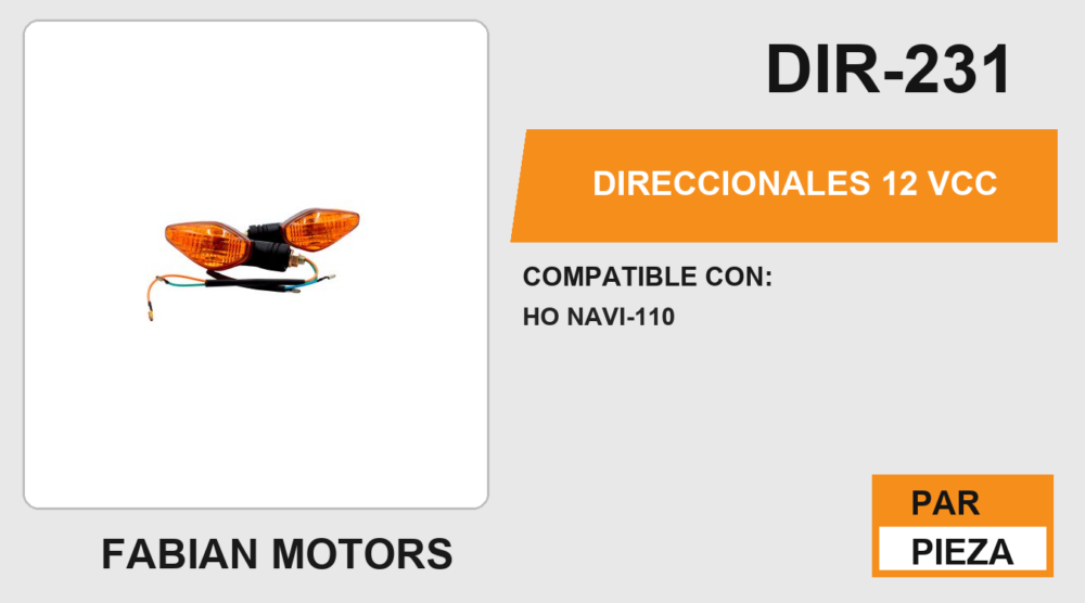 DIRECCIONALES 12Vcc