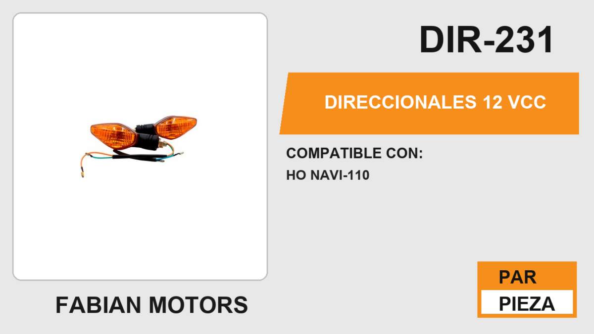 DIRECCIONALES 12Vcc