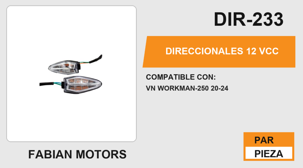 DIRECCIONALES 12Vcc