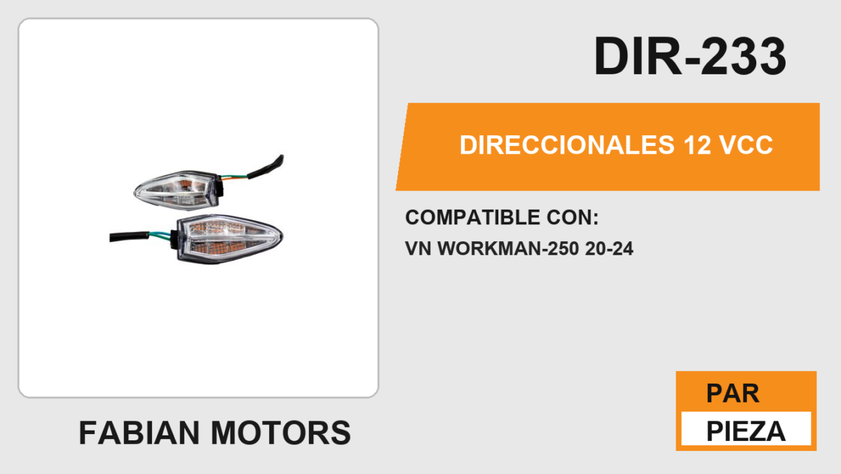 DIRECCIONALES 12Vcc