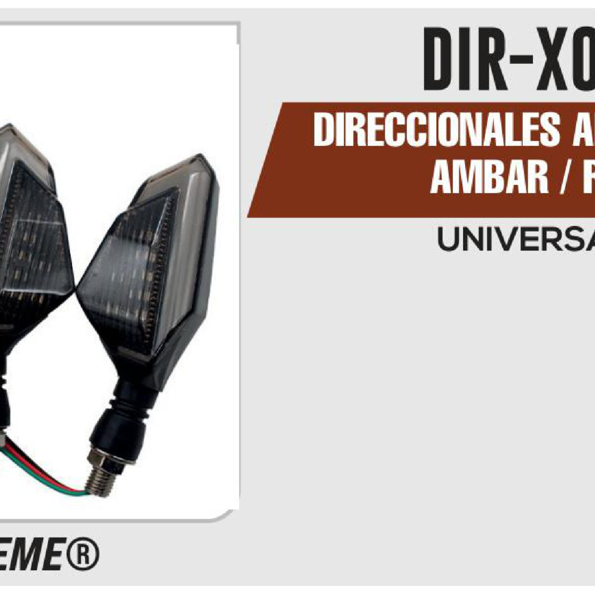DIRECCIONALES ARCH 12Vcc AMBAR / ROJO