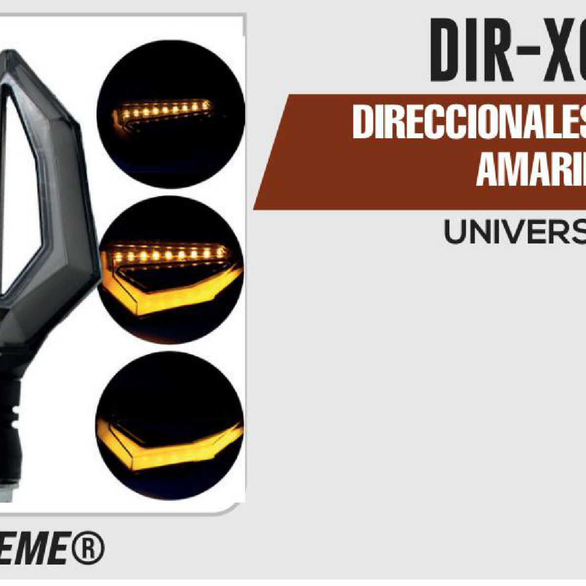 DIRECCIONALES 12Vcc D AMARILLO / AZUL