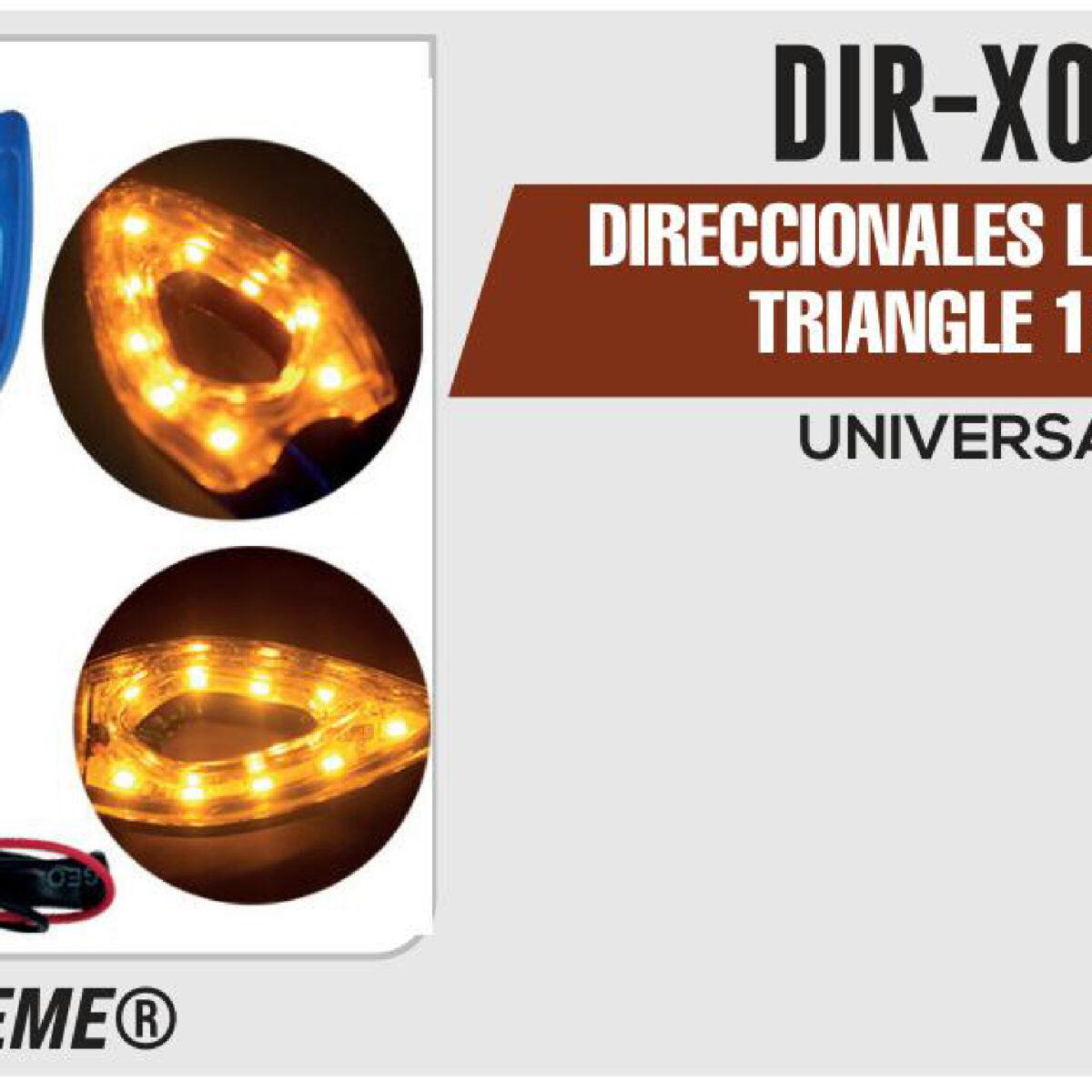 DIRECCIONALES LED BLANCA TRIANGLE 12Vcc