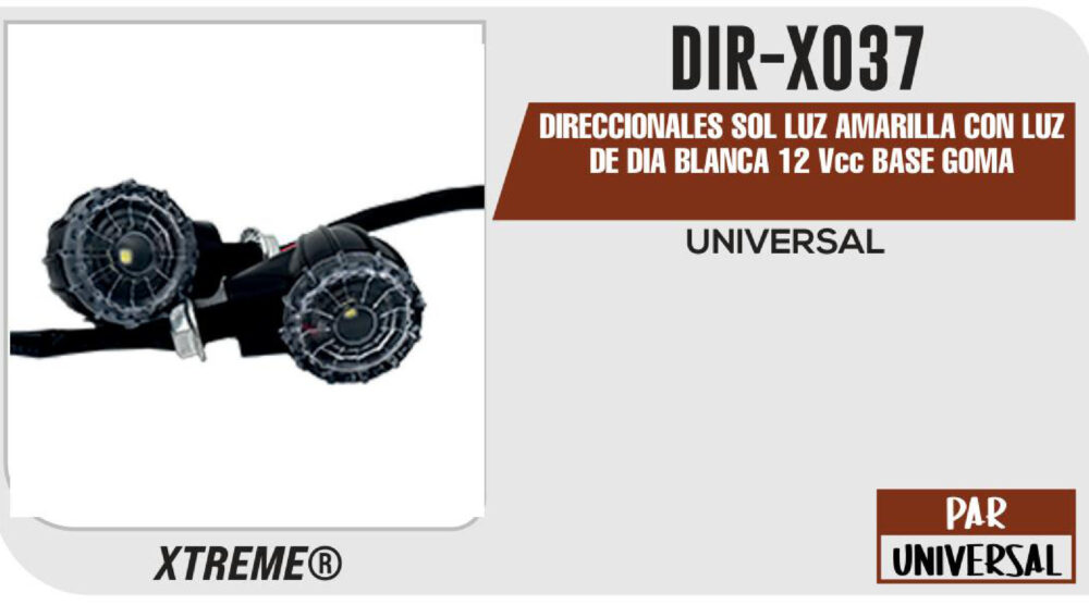DIRECCIONALES SOL LUZ DE DIA BLANCA 12Vcc