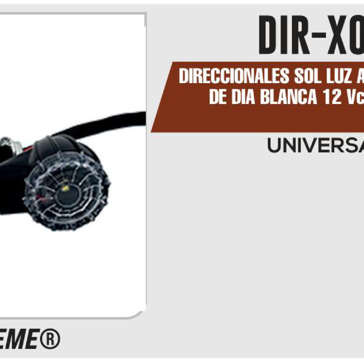 DIRECCIONALES SOL LUZ DE DIA BLANCA 12Vcc