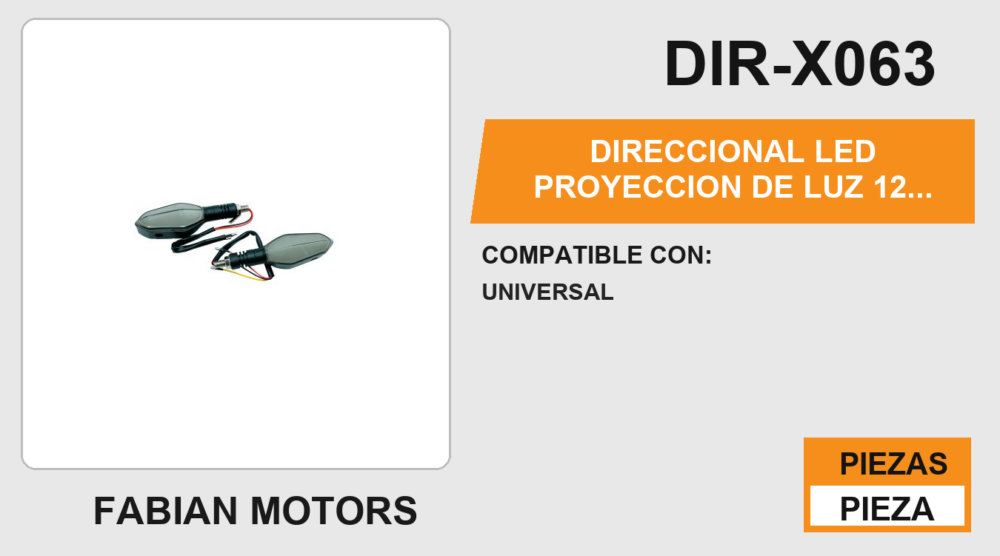 DIRECCIONAL LED PROYECCION DE LUZ 12 Vcc