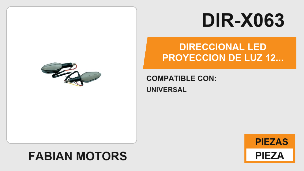 DIRECCIONAL LED PROYECCION DE LUZ 12 Vcc