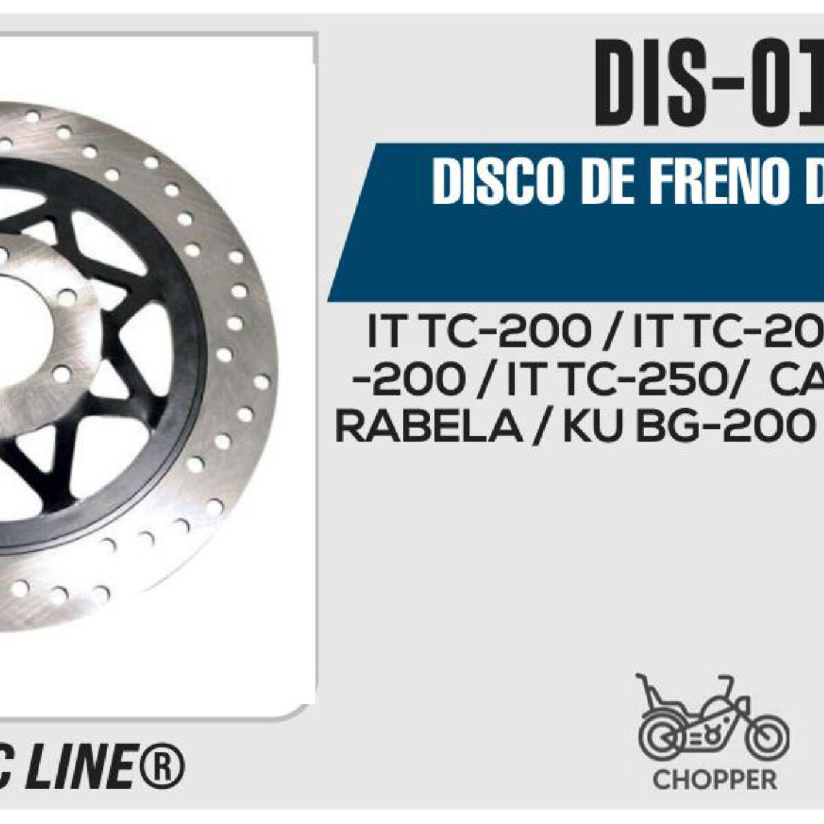 DISCO DE FRENO DELANTERO
