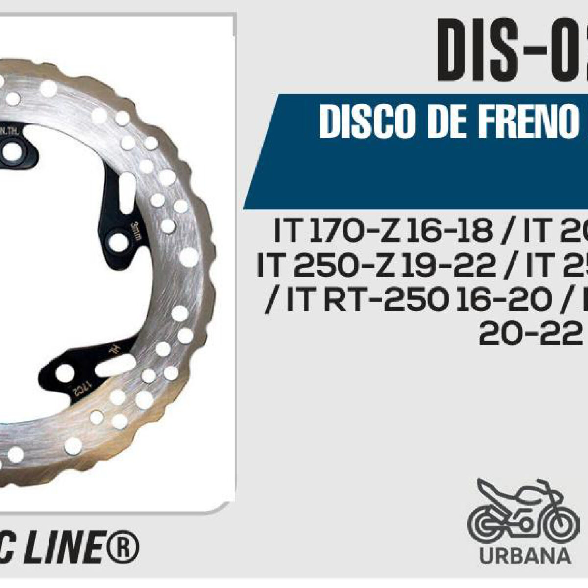 DISCO DE FRENO DELANTERO